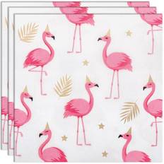 Serviettes en papier Boland 20 Serviettes Flamant Rose