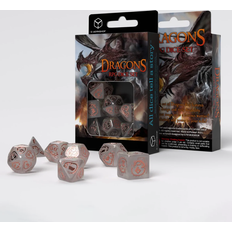 Q Workshop Dragons: Polyhedral Dice Set Quartz