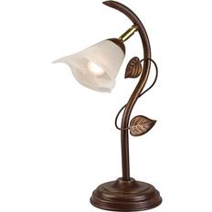 Éclairages Lamkur À Poser Siena Style Florentin 40 cm - Brun Lampe de table