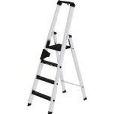 Günzburger Steigtechnik MUNK CLIP-STEP step ladder, single sided access, slip resistant R13, durable, 4 steps