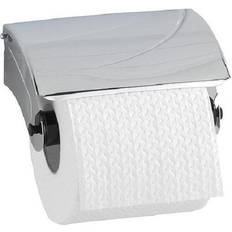 Wenko Basic Toilettenpapierhalter mit Deckel Edelstahl