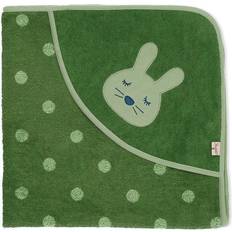 Kinder- & Babyzubehör Sterntaler Hooded bath towel with motif 80x80 Kinni dotted dark green