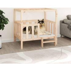 vidaXL Dog Bed 105.5x83.5x100 cm Solid Wood Pine