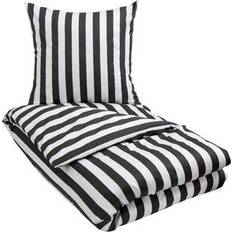 Borg Design 150x210cm Nordic Stripe Påslakan Grå, Vit