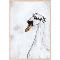 White Posters Kid's Room That´s Mine - Proud swan plakat 21x30