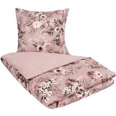 Lilla Dynebetræk Borg Design Blomstret Flowers & Dots Dynebetræk Lilla