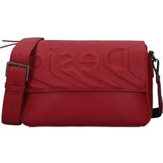 Desigual Plain Logo Crossbody Bag - Carmine