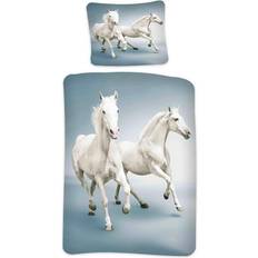 Licens Bedding with White Galloping Horses 140x200cm