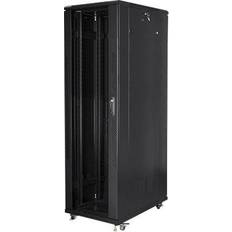 Lanberg Rack 19" 42U 800X1000 Flat Pack Black Svart