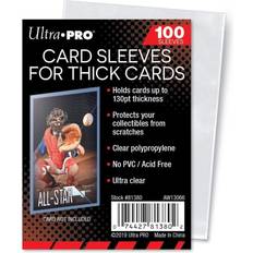 Ultra pro card sleeves Ultra Pro Clear Thick Card Sleeves Holds cards up to 130-Point 100-Count