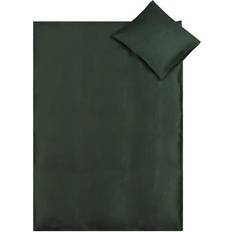 Bambu Textilier Nature By Borg Påslakanset spjälsäng - 100x140 cm - 100% Bambu - Mörkgrön