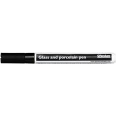 Glas- och porslinspenna svart