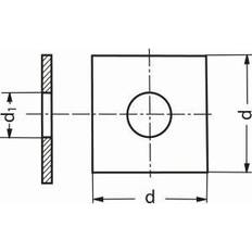 Lemvigh-Müller 12 FZV 40X40X4X14 4-kantet spændeplade