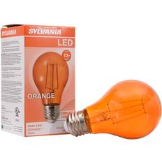 LED Lamps Sylvania 40301 LED4.5A19/DIM/ORANGE/GL/RP Colored LED Light Bulb