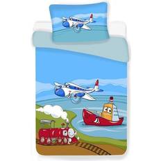 Påslakanset - 100x140 cm - Junior - Airplane