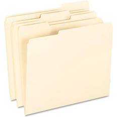 Binders & Folders Smart Shield Top Tab File Folders, 1/3-Cut Tabs, Letter