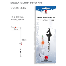 Surfcasting Jenzi Surfcasting-Rig DEGA-SURF Pro 14 Forfang