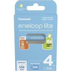 Batteries & Chargers Panasonic eneloop lite HR03 Laddbart batteri AAA (R03) NiMH 550 mAh 1.2 V 4 st