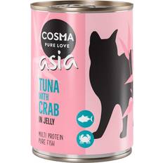 Cosma 24x400g Asia Tun & krabbe kattefoder våd