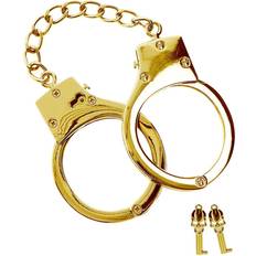 Bdsm rep Sexleksaker Gold Plated BDSM Handcuffs