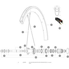 Mavic cosmic carbon Mavic eger Cosmic Carbon baghjul venstre