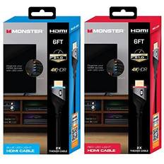 Monster 6ft High Speed 4K HDR Hdmi Cables