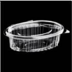 Papkrus med låg Diverse Oval Hængslet Låg RPET 150 ml 800 stk