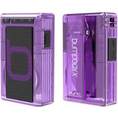 Speakers Bumpboxx Wireless Bluetooth Speaker Clear Purple Retro