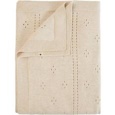Bibs Organic pointelle babytæppe Creme str. One Size