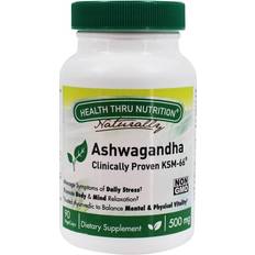 Ksm 66 Health Thru Nutrition Ashwagandha KSM-66 500mg 90 Vcaps 90 stk
