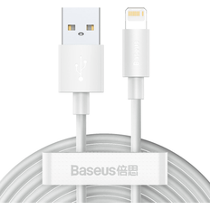 Baseus cable usb a Baseus Simple Wisdom USB-A Lightning Kabel PD 2.4A, 1.5m