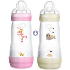 Mam Biberons et Vaisselle pour Bébé Mam Anti-Colic Easy Start Bottle 320ml Flow Teat 3 Pack of 2 Girl