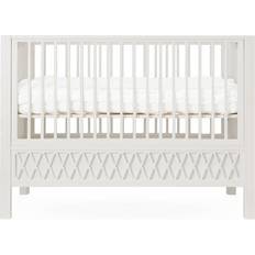 Beige Lits bébé Cam Cam Copenhagen Höhenverstellbares Baby-Bett Harlequin 60 x 120 cm