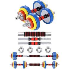 Gewichte HMS Kurzhantel-Langhantelset Fitness SKC20 2 x 10 kg