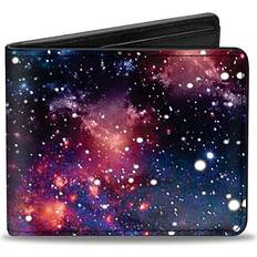 mens Buckle-down Pu Bifold - Space Dust Collage Bi Fold Wallet