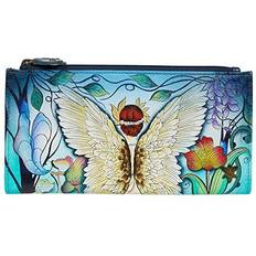 Anuschka Hand Painted Two Fold RFID Wallet - Enchanted Garden