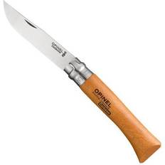 Links Outdoor-Messer Opinel No. 10 Carbon-Steel Folding Outdoor-Messer