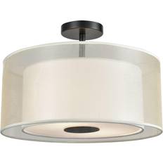 Gray Ceiling Flush Lights Elk Lighting 46267/2 Ashland 2 Ceiling Flush Light