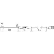 Greisinger Termometrar Greisinger GF 1T-E1.5 Instickssensor -70