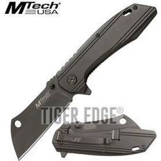 MTECH Folding Sheepsfoot Cleaver Blade Gunmetal Gray EDC Pocket knife