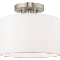 Lighting Livex Lighting 41095 Meridian Semi-Flush Fixtures Pendant Lamp