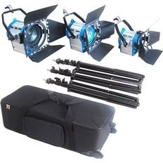 Lighting & Studio Equipment Came-TV Fresnel Tungsten Studio Spot Video 3-Light Kit, 1x 650W 1x 300W 1x 1000W