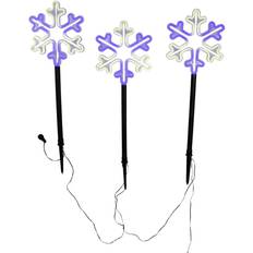 Fairy Lights Kurt S. Adler 26in. Multi-Color Snowflake Yard Stake Fairy Light