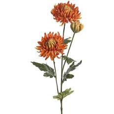Orange Kunstige planter chrysanthemum stilk, 60cm Kunstig plante