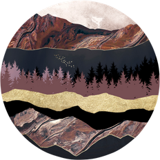 Rød Billeder Malerifabrikken Autumn Mountains 1 Billede