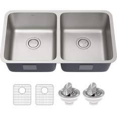 Silver Kitchen Sinks Kraus KA1AS25 Dex 25" Undermount Basin