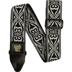 Straps Ernie Ball Jacquard Polypro Guitar Strap Black Heart