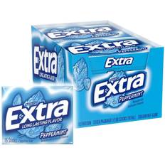 Extra Chewing Gums Extra Gum Peppermint Chewing Gum, 15 Pieces