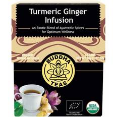 Gurkmeja ingefära Buddha Teas Organisk Gurkmeja Ingefära Te Kosher Koffeinfri 18 Tepåsar