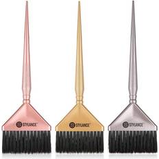 Silver Hair Colouring Brushes 3 Pieces Hair Color Brush, Hair Dyeing Brush Tool Brush Kit Brush